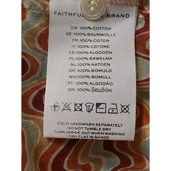 NWT Faithfull the Brand Pauletta Mini Dress Vadelia Print Size 4 Small Boho - Picture 10 of 10